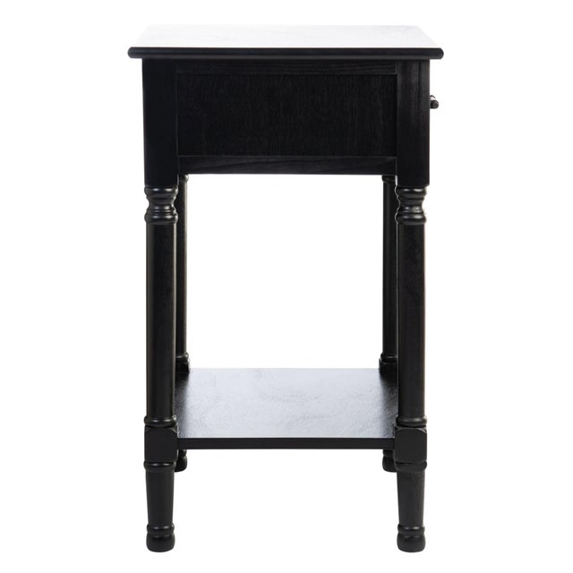 Peyton 1 Drawer Accent Table in Black For Sale - Image 9 of 10