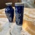 Pair of Vintage Miniature Blue and White Floral Asian Style Vases For Sale - Image 4 of 5