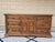 Vintage Traditional Solid Wood 9-Drawer Dresser / Credenza With Glass Top For Sale - Image 4 of 13