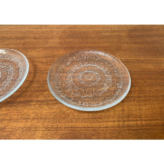 Vintage Finnish Glas Plates Solaris by Tapio Wirkkala for Iittala, Set of 5 For Sale - Image 18 of 18