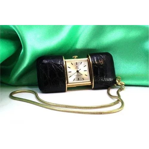 Travel Watch with Mechanical Movement, Leather Case and Ring with Suspension Chain from Stowa For Sale - Image 8 of 8