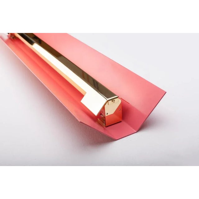 Large misalliance ex antique pink wall light by lexavala. Dimensions: d 16 x w 130 x h 8 cm. Materials: powder coated...