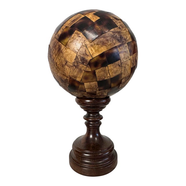 Collection of Faux Tortoise Shell Obelisks and Paper Machè Decorative Sphere For Sale - Image 18 of 18