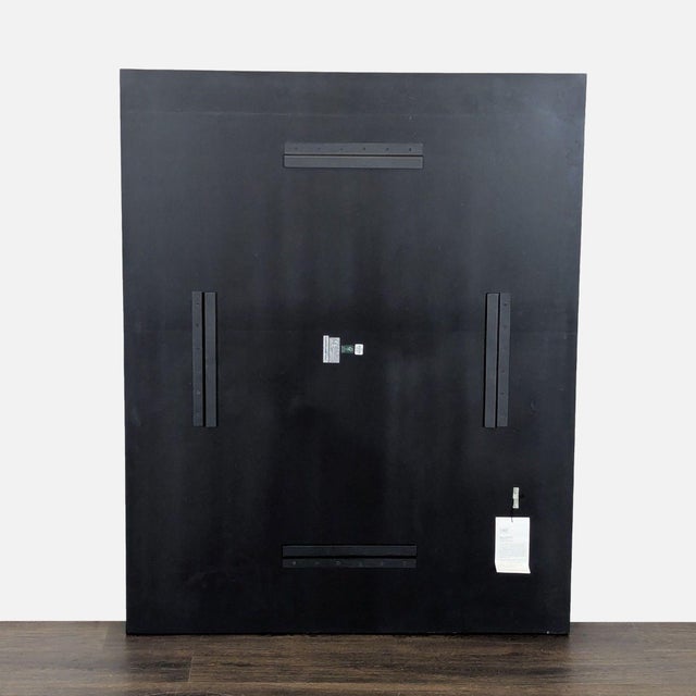 Modern Cb2 Racco I Modern Geometric Black Wall Art Panel For Sale - Image 3 of 7