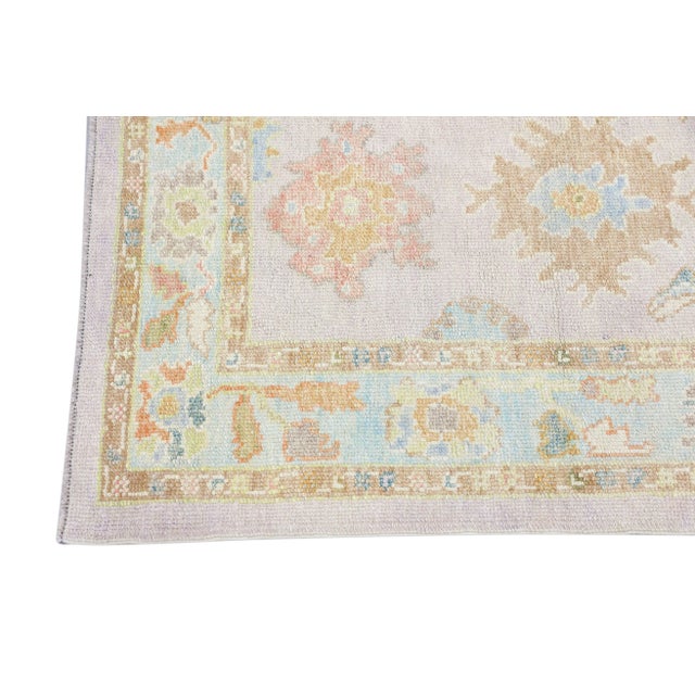 Early 21st Century Modern Turkish Oushak Rug 3'4" x 5'3" For Sale - Image 5 of 10