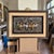 Make a striking statement with this large decorative wall artwork featuring a magnificent group of galloping horses...