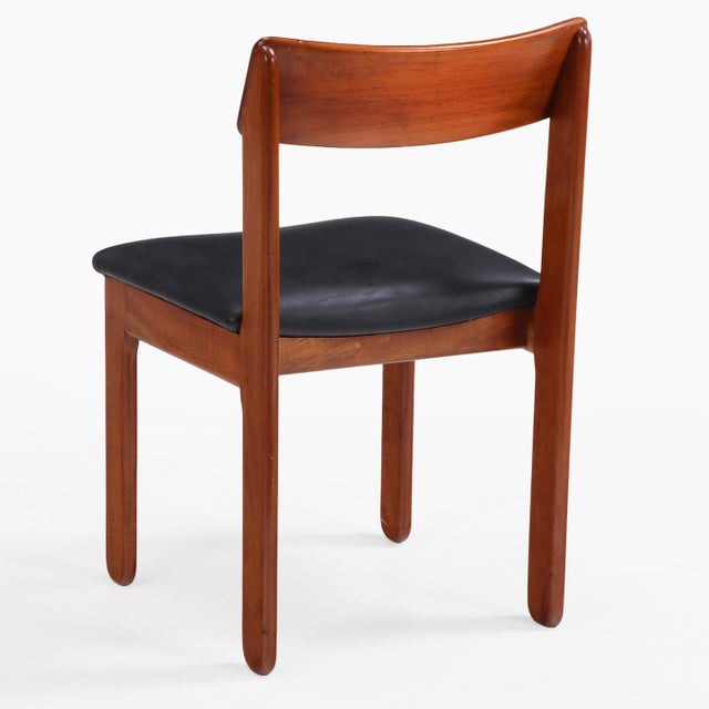 Set of Ten Danish Style Mahogany Dining Chairs, C. 1955. For Sale - Image 4 of 5