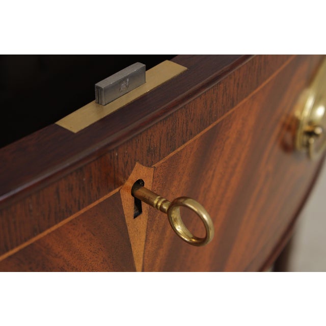 Wood Henkel Harris Mahogany Inlaid Sideboard Gallery For Sale - Image 7 of 17