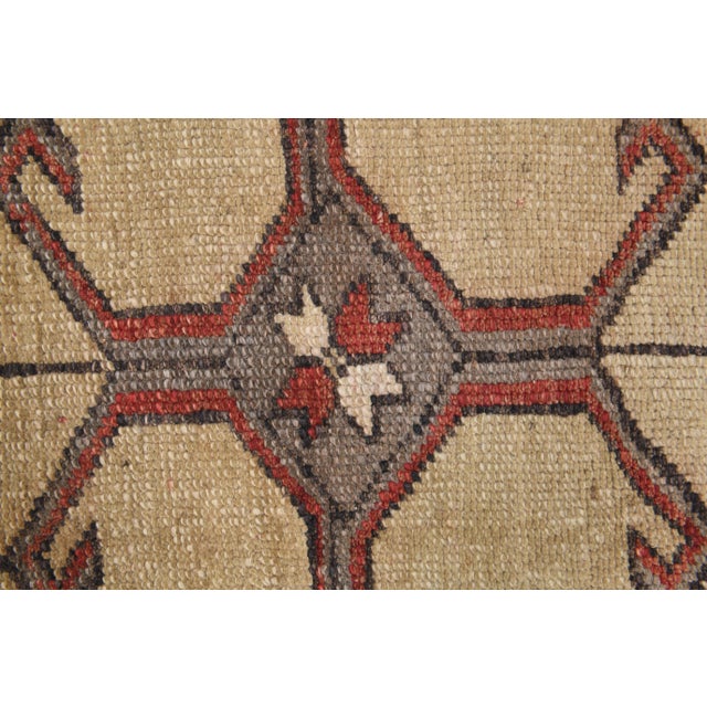 1970s Turkish Oushak Handmade Wool Cotton Red Area Rug For Sale - Image 10 of 11