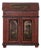 19th C. Continental Painted Slant-Front Secretary With Figural Scenes For Sale