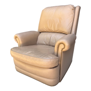 Hancock & Moore Leather Swivel Reclining Club Chair