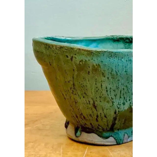 Vintage Abstract Design Pottery Bowl For Sale - Image 12 of 12