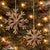 Add a rustic, wintery touch to your holiday décor with this Snowflake Ornament Set. Featuring four iron snowflakes...