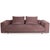 Set of Fabric Corduroy Moss Three-Seater Sofa and Ottoman in Pink Mauve Sofa from COR For Sale - Image 11 of 14