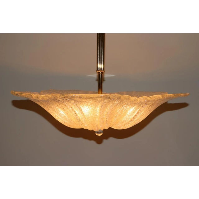 Rosanna Toso "Graniglia" Murano Glass Pendant Lamp, Mid-Century Modern For Sale In New York - Image 6 of 12