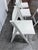 White Crate & Barrel Spare Folding Chairs, Set of Four For Sale - Image 8 of 12