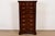 1980s Thomasville Georgian Carved Cherry Wood Lingerie Chest or Highboy Dresser For Sale - Image 13 of 13
