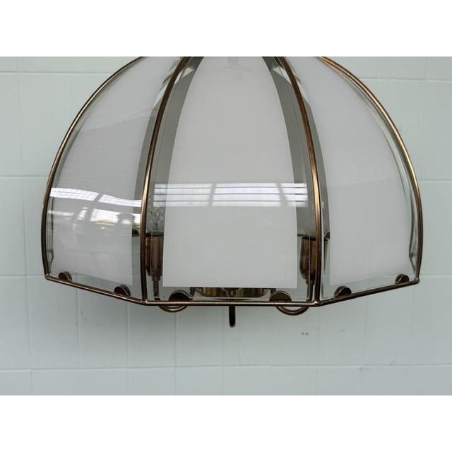 Vintage Italian Hollywood Regency Style Pendant Light, 1960s For Sale - Image 12 of 18