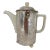 1930 Art Deco Insulated Hammered Silver Coffeepot WMF Bauscher Weiden For Sale