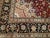 Vintage Tabriz Rug, Hand-Knotted Wool & Silk, Fine Floral Pattern, Burgundy & Navy, 10x13 For Sale - Image 16 of 18