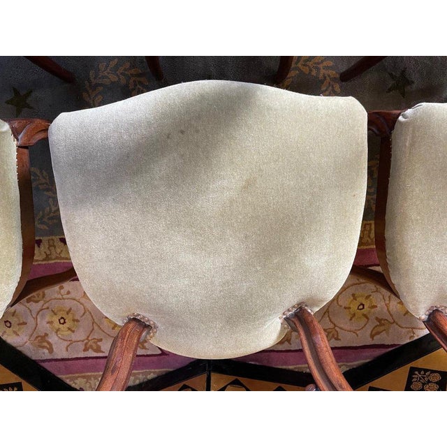 Gold Louis Philippe Mahogany Chairs, Set of 6 For Sale - Image 8 of 13