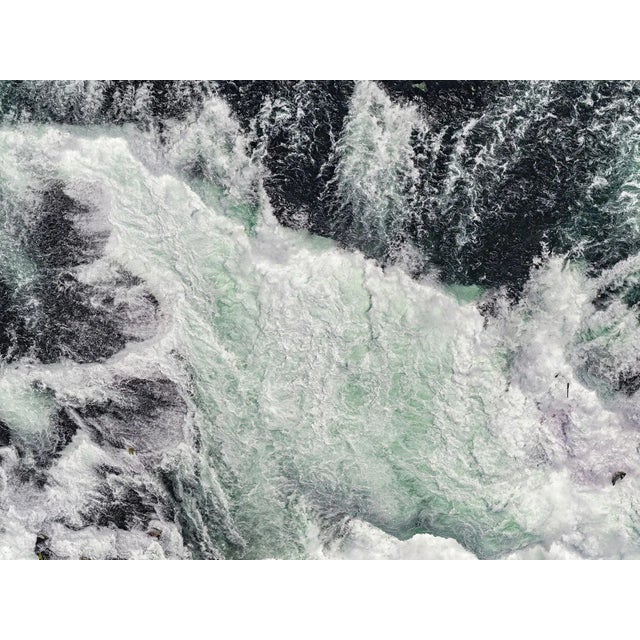 "AV_Rhine_Falls_008" Contemporary Aerial View Limited Edition Photograph by Bernhard Lang For Sale