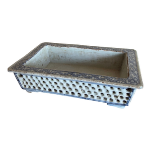 Chinese Blue and White Rectangular Shaped Planter