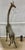 Late 20th Century 54” Vintage Large Heavy Brass Detailed Giraffe Sculpture For Sale - Image 4 of 9