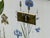 Swedish Modern, Nordens Flora Dresser, Brass, Floral Lithographs, Sweden, 1930s For Sale - Image 11 of 14