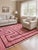 Contemporary Moroccan Rug | Handwoven Berber Wool Rug with Pink Field and Maze-Like Linework This bold contemporary rug...