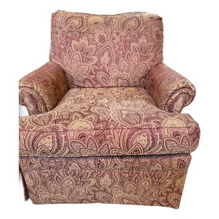Vintage 2008 Ethan Allen Custom Swivel Accent Chair For Sale