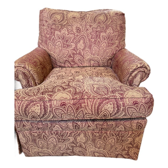 Vintage 2008 Ethan Allen Custom Swivel Accent Chair For Sale