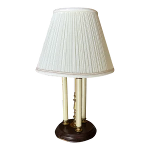 Vintage 1970s Neoclassical Style Wooden Lamp