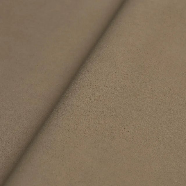 Transitional Sample - Schumacher Vegan Suede Fabric in Fawn For Sale - Image 3 of 4