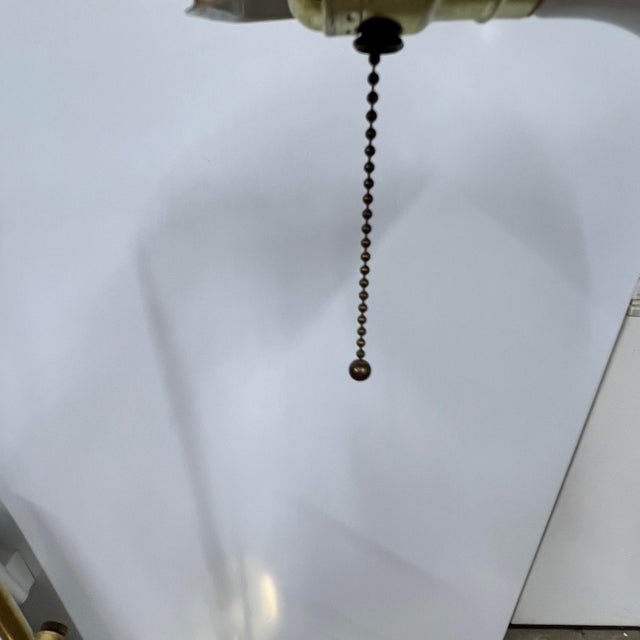 Metal Brass Adjustable Height Clam Shaped Shell Reading Vintage Brass Floor Lamp For Sale - Image 7 of 7