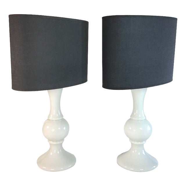 Glass Table Lamps from Luxus, 1960s, Set of 2 For Sale
