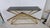 Console Table in Brass-Plated Iron and Black Glass Top For Sale - Image 9 of 10
