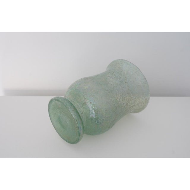 Iridescent Pulegoso Glass Chalice Vase, Murano, 1930s For Sale - Image 9 of 15