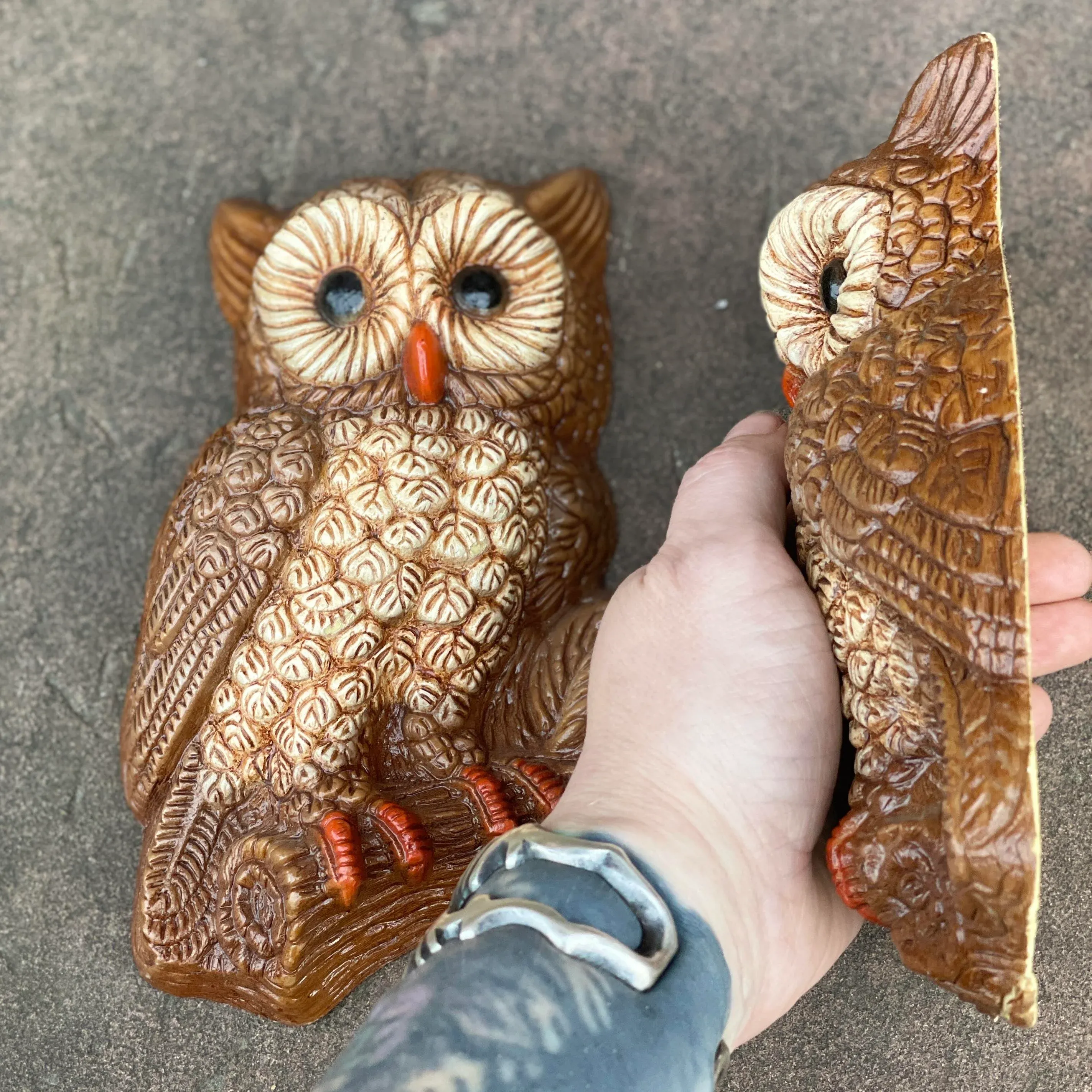 OWL クロコダイルパターン 新品未使用タグ付極上美品商品定価50%OFF Vintage Homco Brand Foam Filled Plastic Mold Decorative Wall