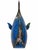 Reclaimed Metal Blue Whale Nautical Folk Art Sculpture For Sale - Image 10 of 11