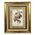 Vintage Botanical Rose Rosa Centifolia After Van Spaendonck Gilt Framed Print 1960's For Sale
