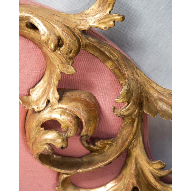 19th Century Rococo Italian Carved Giltwood Headboard For Sale - Image 11 of 18
