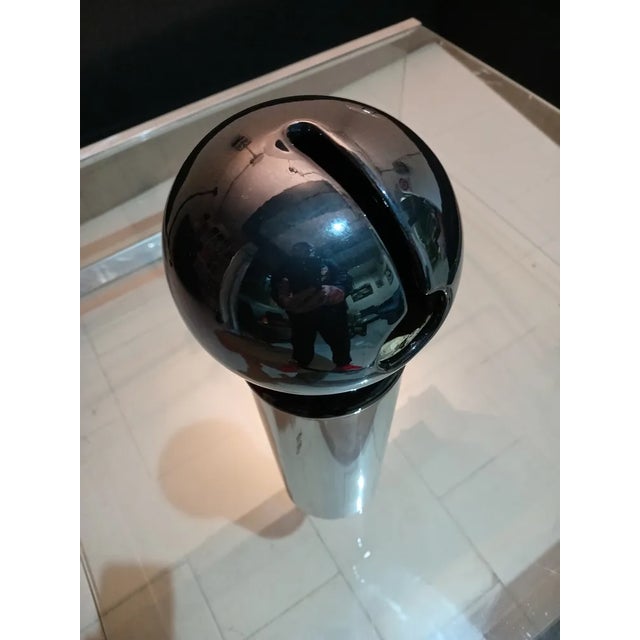 Metal Sculpture Vase by Mario Bertozzi for Ceramica Marber For Sale - Image 7 of 9