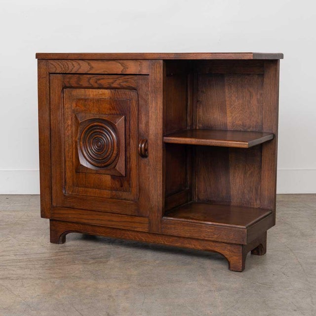 French French Carved Wood Side Table in the Style of Charles Dudouyt For Sale - Image 3 of 12