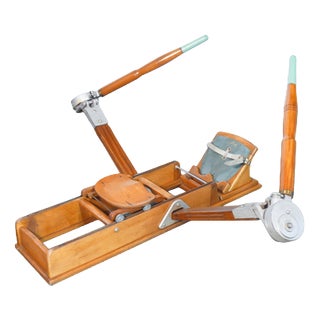 Vintage Lamborghini Rowing Machine in Beech For Sale