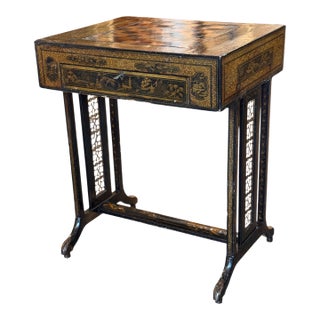 19th Century Chinoiserie Game Table With Reversible Top For Sale