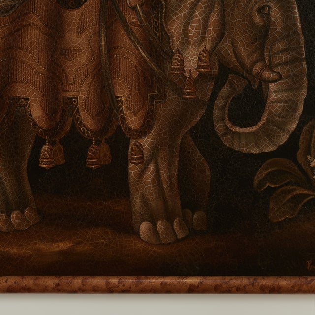 Vintage Painting of an Elephant by Reginald Baxter For Sale - Image 9 of 13
