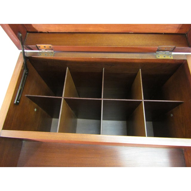 Henkel Harris Solid Cherry Wine Chest For Sale - Image 10 of 14