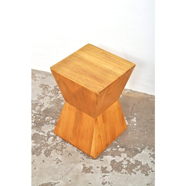 1970s Vintage Geometric Pyramid Side Tables, 1970s, Set of 2 For Sale - Image 5 of 9