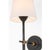 Thomas O'Brien for Visual Comfort Signature Bryant 27" Cordless Tail Sconce in Bronze and Hand-Rubbed Antique Brass with Linen Shade For Sale - Image 10 of 13